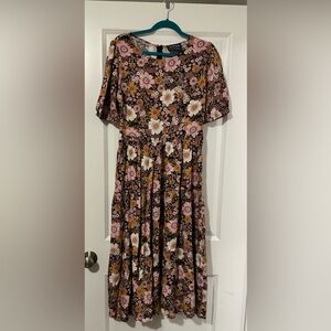 Princess Highway floral midi-length dress